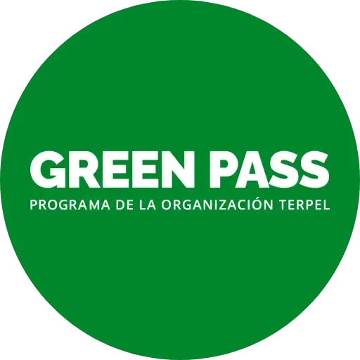Sello oficial Green Pass · Programa de la Organización Terpel