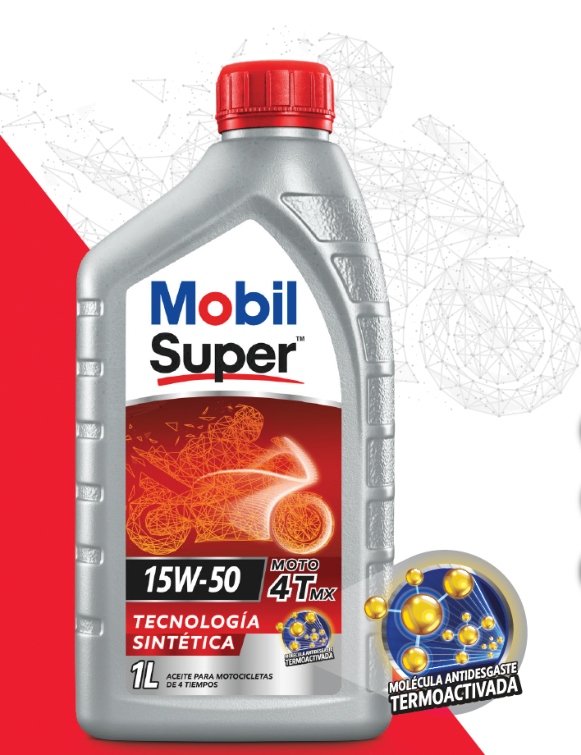 Mobil Super™ 4T MX 15W-50, lubricantes para motos, Lubesol